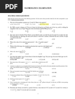 Mathematics With Answer Key REVIEWER (RMP)