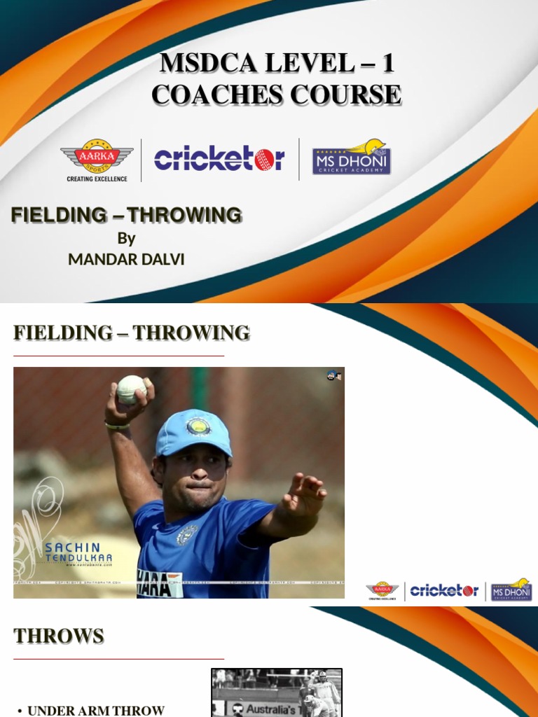 Fielding Techniques and Drills A Guide to Throwing Methods in Cricket