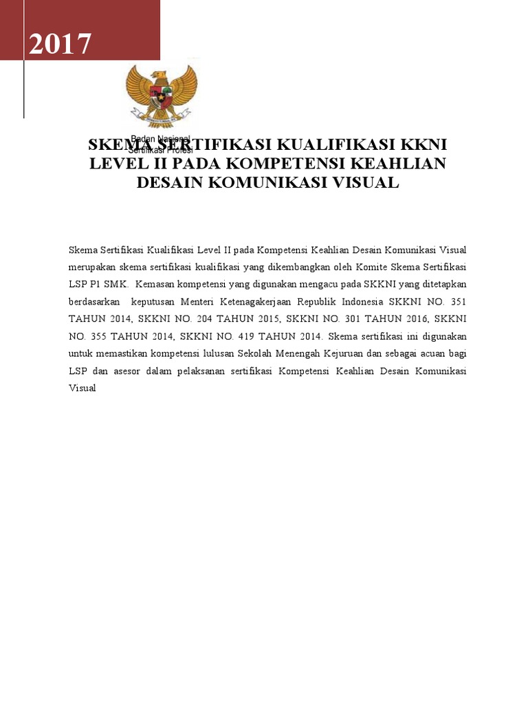 Skema Dkv Kkni Level Ii Pdf