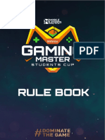 Rule Book - Infinix Gaming Master 2022 - Regional Qualifier