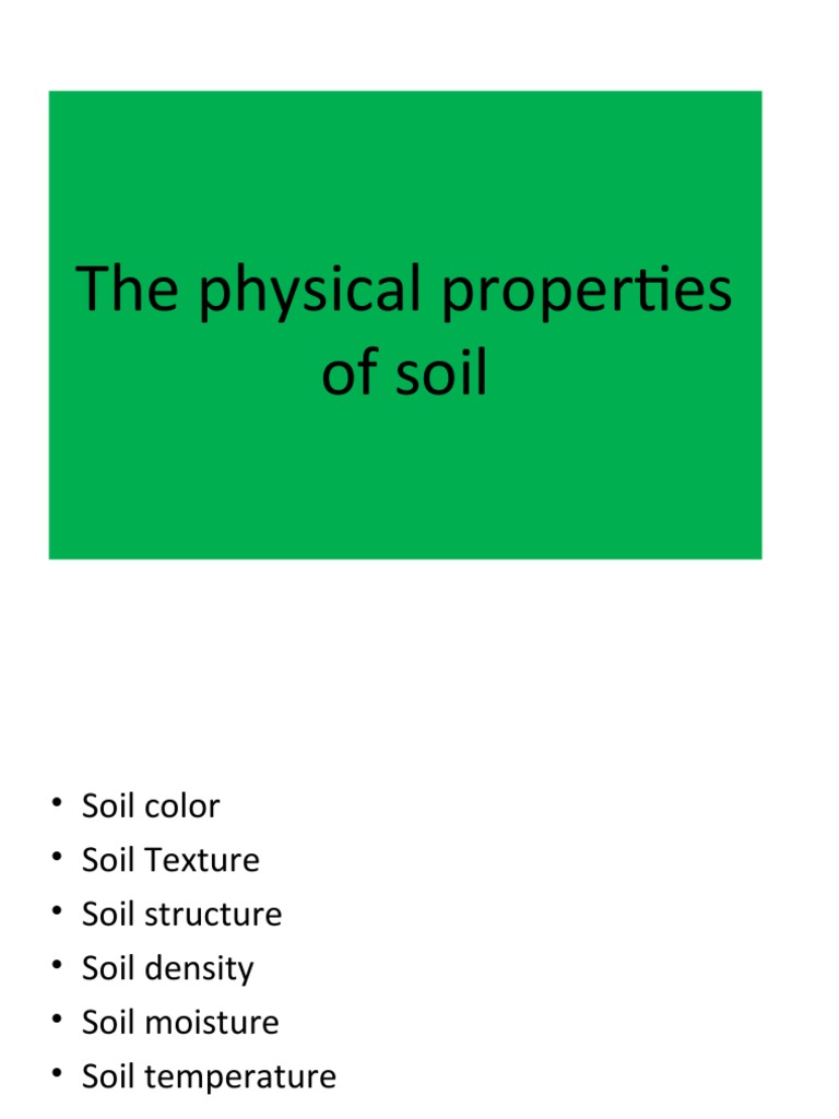 Physical Properties Of Soil Pdf