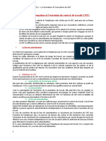 CH 1 - La Formation Et L'exécution Du Contrat de Travail (CDT)