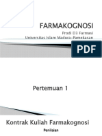 Pertemuan 1 Pengetahuan Umum Farmakognosi