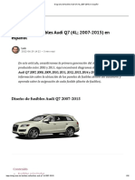 Diagrama de Fusibles Audi Q7 (4L 2007-2015) en Español