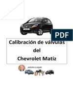 Calibración Válvulas Chevrolet Matiz (1)