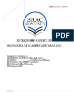 Internship Report On HR Policies at Scan