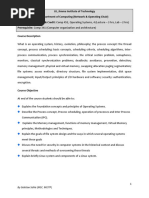 Syllabus Operating System Outline ITec2022-CSoc 2042