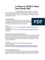 Making The Move To HTML5 Video Case Study FAQ