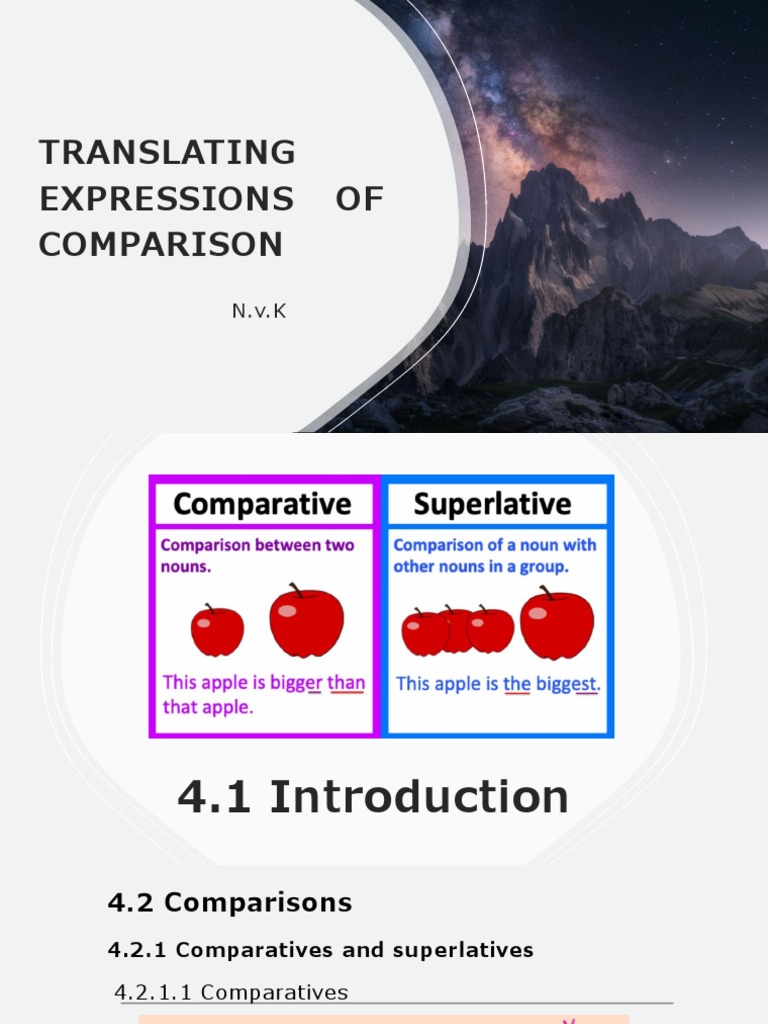 Translating Comparison Expressions | PDF | Adverb | Language Mechanics