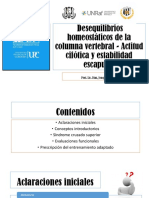 2.1 Desequilibrios Homeostaticos de La Columna Vertebral - Actitud Cifotica y Estabilidad Escapular - Prof. Lic. Diaz Joaquin Ricardo