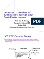 Lectures 1: Review of Technology Trends and Cost/Performance