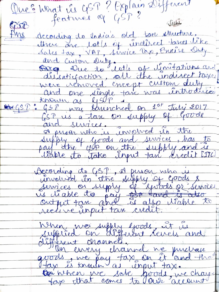 Key Features of GST Explained | PDF