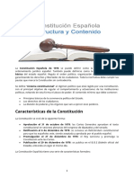 Constitución Española. Notas, estructura y contenido
