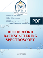 RBS Spectroscopy Principles and Applications