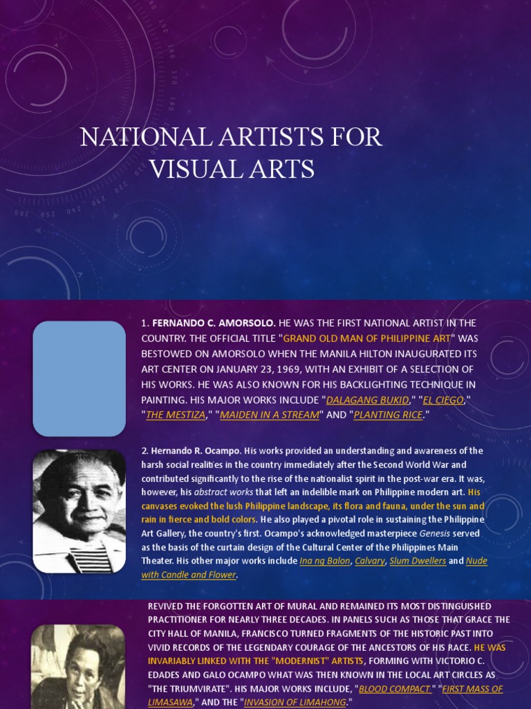 National artist for visual arts table 3 12stem pdf sculpture