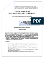 Informe de Seguridad - Consorcio Kipu Huasi Vraem - Agosto