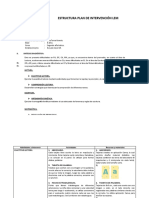 Estructura Plan de Intervención