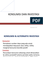 Konsumsi & Alternativ Investasi