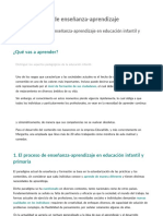 UD2 - 2. 1. El Proceso de Enseñanza-Aprendizaje en Educación Infantil y Primaria