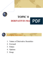Topic 8 Derivatives Markets