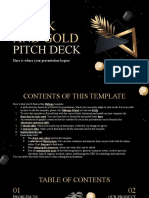 Black and Gold Pitch Deck