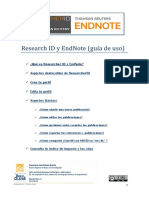Research ID y EndNote (Guía de Uso) FJGG