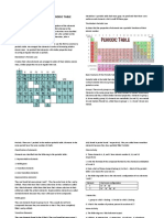 Week 1 - Peridicity and Periodic Table I