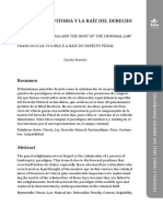 Francisco de Vitória y La Raiz Del Derecho Penal