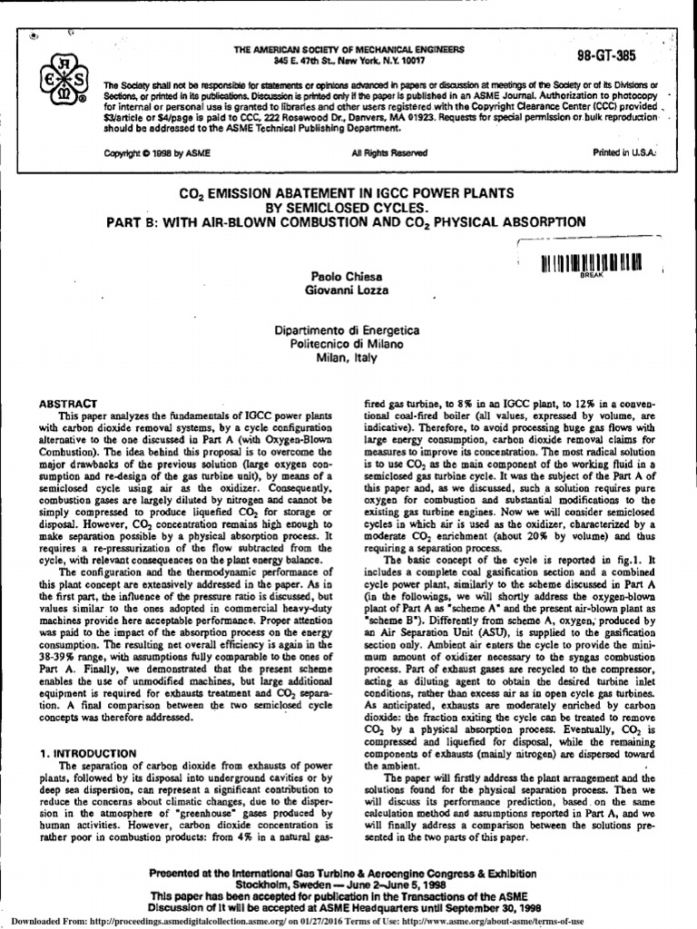 Chiesa paolo lozza giovanni asme asme 1998 international gas