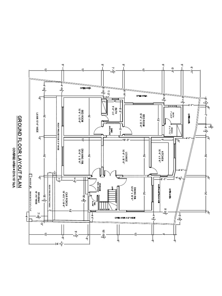 Ground Floor Layout Plan | PDF | Local Government Areas Of Queensland