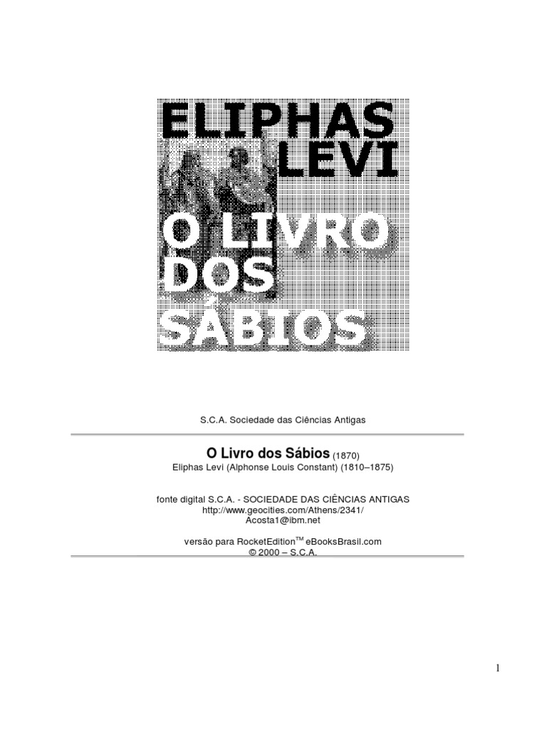 Eliphas Levi - O Livro Dos Sábios | PDF