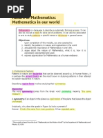 COMPLETELY HIGHLIGHTED Math 1100 Module 1