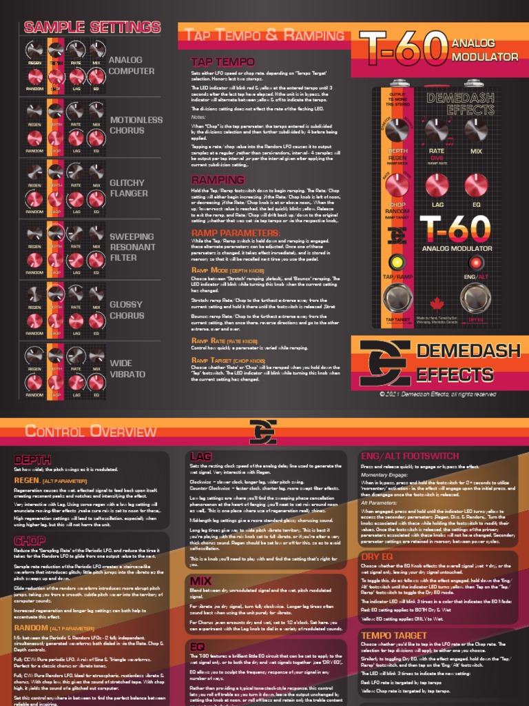 T-60 Manual | PDF