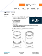 Service Bulletin - (SN628!99!7002) - Cylinder Liners