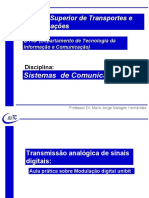 SC II TX Analogica de SX Digitais - Aula Pratica de Modulacao Digital Unibit