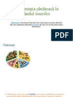 Alimentația Sănătoasă În Rândul Tinerilor