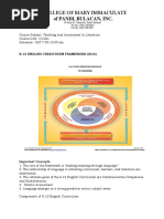 English K-12 Curriculum Framework