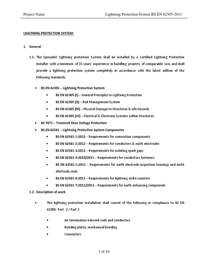 Lightning Protection System Compliance Guide | PDF | Welding | Construction