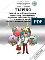 Filipino7 Q4 W6 Nasusuri Ang Damdaming Namamayani Sa Mga Tauhan Sa Pinanood Na Dulang Pantelebisyon o Pampelikula FINAL