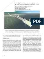 Design Methodology and Numerical Analysis of A Cable Ferry
