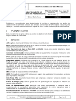 Procedimento de abastecimento de veículos e equipamentos