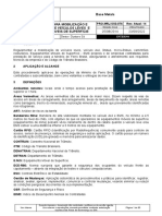 Procedimento para mobilização de veículos e equipamentos