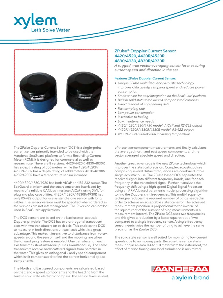 d367 Aanderaa Zpulse Dcs Low en | PDF | Technology & Engineering