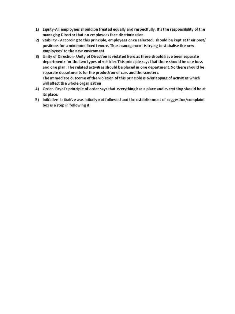 Management Principles Case Study Analysis | PDF