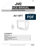 схема и сервис мануал на английском JVC AV-14FT шасси CG