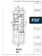 Denah type 45 rumah tinggal