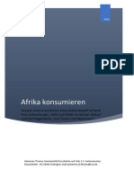 Johannes Thoma: Afrika Konsumieren (Zulassungsarbeit)