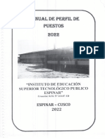 Manual de Perfil de Puestos IESTP E