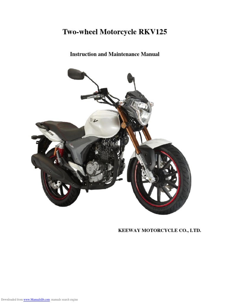 RKV125 Motorcycle Maintenance Manual | PDF | Ignition System | Piston