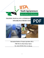 Training Manual On Catfish Hatchery and Fingerlings Production Iita